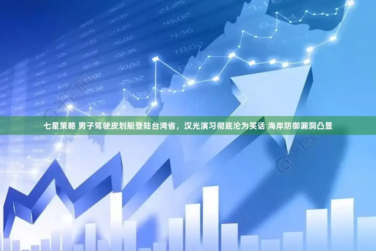 七星策略 男子驾驶皮划艇登陆台湾省，汉光演习彻底沦为笑话 海岸防御漏洞凸显